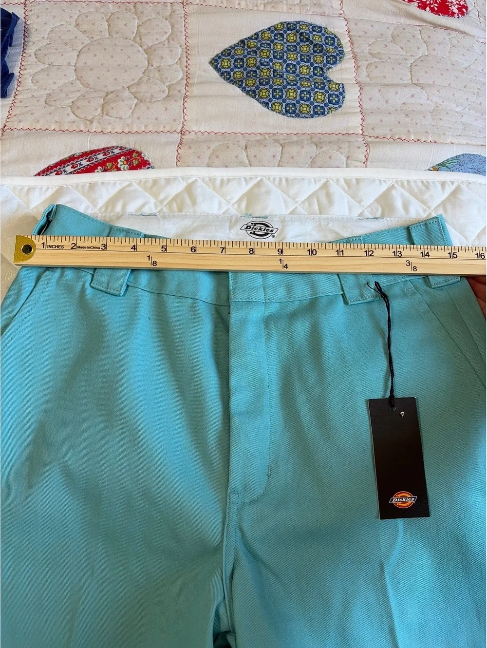 NWT Dickie’s Cropped Twill Ankle Pants in Rinsed Porcelain size 6
